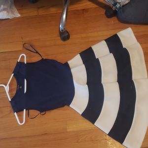 Navy blue mini dress